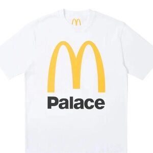 PALACE White Tee with Yellow and Black Logo